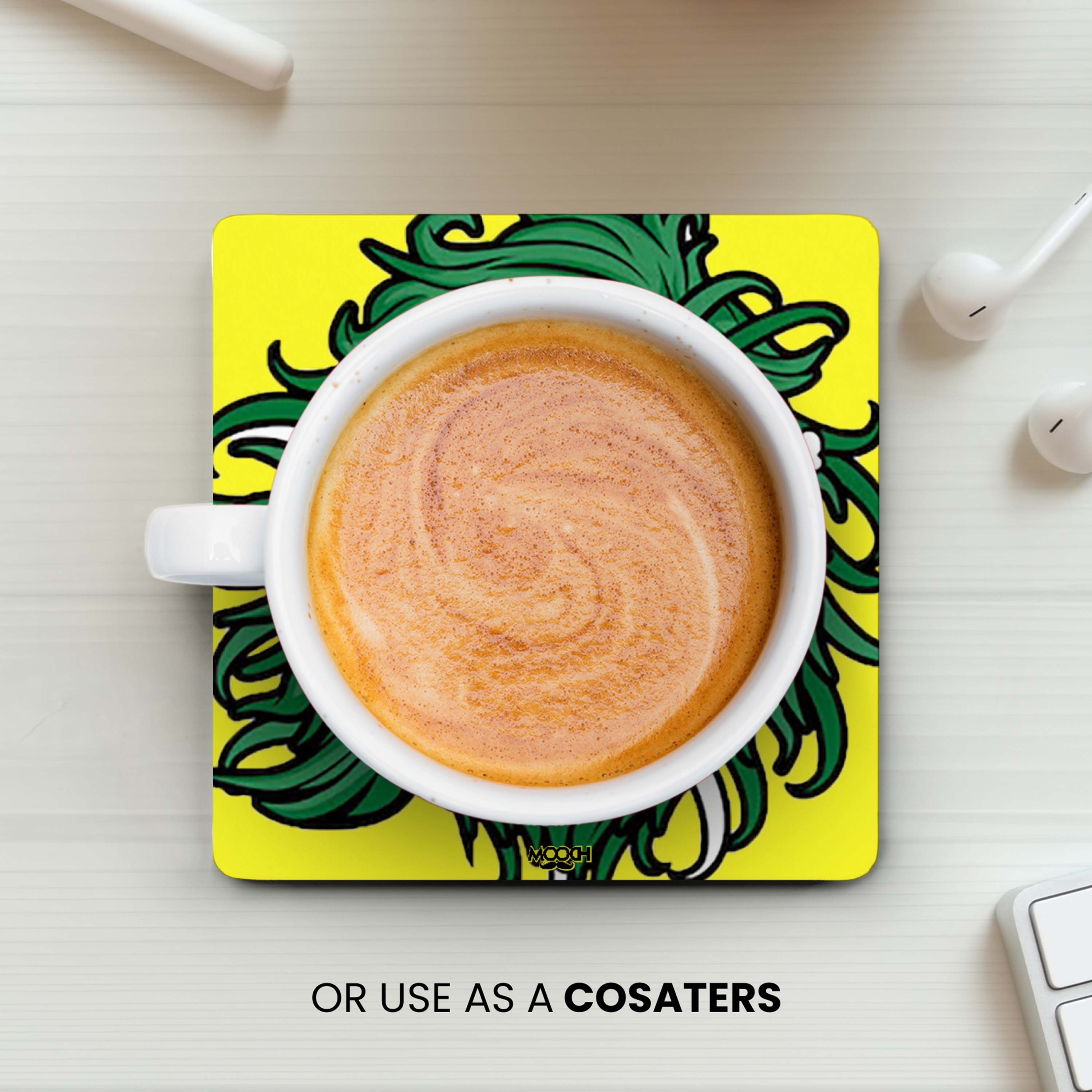 Mooch Magnetic Coaster - It���S Just A Plant Bro - Set Of